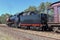 The J 549 tourist steam train departing Muckleford railway station