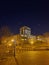 The J. Murrey Atkins Library at UNC Charlotte at night