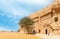 Jabal al banat complex of nabataean tombs, Hegra, Al Ula, Saudi Arabia