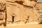 Jabal al banat complex of nabataean tombs, Madain Saleh,  Hegra, Al Ula, Saudi Arabia