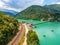 Jablanicko lake in Bosnia and Herzegovina near village Ostrozac