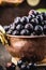 Jabuticaba. Brazilian and South American tropical fruits, in a copper pot on a rustic table