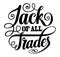 Jack of All Trades Round Lettering SVG