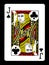 Jack of clubs playing card,