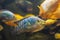 Jack Dempsey fish - Rocio octofasciata