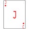 Jack of diamonds. A deck of poker cards.