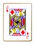 Jack Diamonds Isolated Playing Card