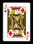 Jack of Diamonds playing card,