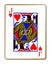 Jack Hearts Isolated Playing Card