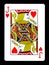 Jack of hearts playing card,