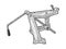 Jack lifting device sketch vector illustration