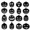 Jack O Lantern Carved Pumpkin Icons