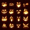 Jack O Lantern faces