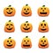 Jack O Lantern Icon Set