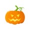 Jack o lantern, pumpkin with carved scary face , Halloween symbol