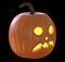 Jack O` Lantern Pumpkin isolated on black background 3D illustration