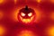 Jack-o-lantern pumpkin orange light, Halloween background