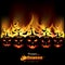 Jack O\'Lanterns in front of Flames