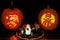 Jack O\' Lanterns and Halloween Tabletop Display