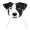 Jack Russell Terrier purebred puppy dog vector illustration tattoo