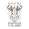 Jackalope Head vector illustration