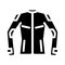 jacket motorcycle glyph icon vector illustration