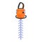 Jackhammer drill icon, cartoon style