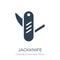 jackknife icon in trendy design style. jackknife icon isolated on white background. jackknife vector icon simple and modern flat