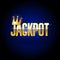 Jackpot header with crown - casino and win background