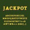 Jackpot header vintage 3d vector alphabet set