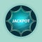 Jackpot magical glassy sunburst blue button sky blue background