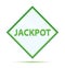 Jackpot modern abstract green diamond button