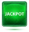 Jackpot Neon Light Green Square Button