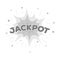 Jackpot, winnings at the casino. The greatest win in the game club. single icon in monochrome style vector symbol