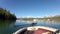 Jackson Lake at Teton mountains