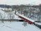 Jackson\\\'s Saw Mill Covered Bridge in the quaint Amish countryside in Lancaster, PA