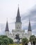 Jackson Square, New Orleans-Andrew Jackson Statue, St. Louis Cathedral