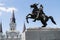 Jackson Square, New Orleans-Andrew Jackson Statue, St. Louis Cathedral