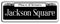 Jackson Square Street Sign Isolated