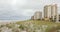 Jacksonville Beach as a cold front moves in.