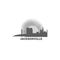 Jacksonville city skyline silhouette vector logo illustration