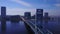 Jacksonville, Drone View, Main Street Bridge, Florida, Downtown