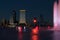 Jacksonville, FL Nightscape with Friendship Fountain