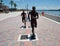 Jacksonville, Florida Man and Woman River Runners Sculptures
