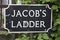 Jacob`s Ladder Street Sign; Edinburgh