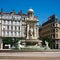 Jacobin`s square and fountain in Lyon France