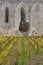 Jacobins chapel ancient ruins and vineyards. St. Emilion, Aquitaine. France