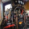 Jacobite train engine in Fort William Station - Scotland