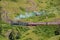 The Jacobite train over Glenfinnan viaduct