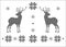 Jacquard snowflake and deer 2.eps
